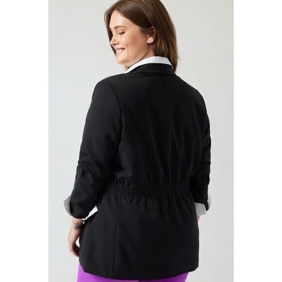 Athleta Endless Primatwill Blazer Black Size 12 NWT *read - Picture 12 of 12
